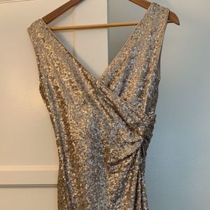 Gold Sequin Badgley Mischka dress size 4